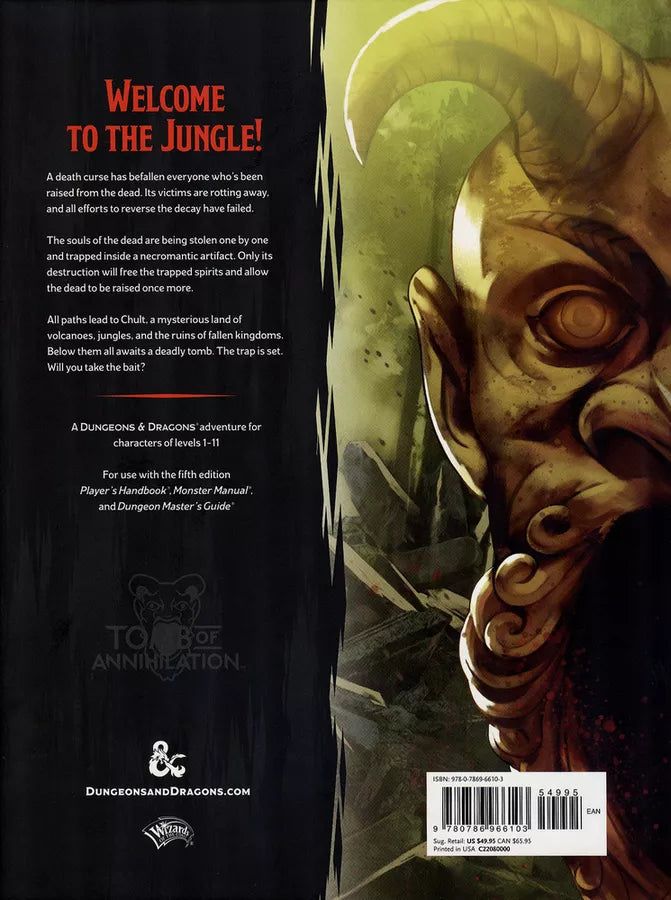 dungeons and dragons tomb of annihilation 5th edition book