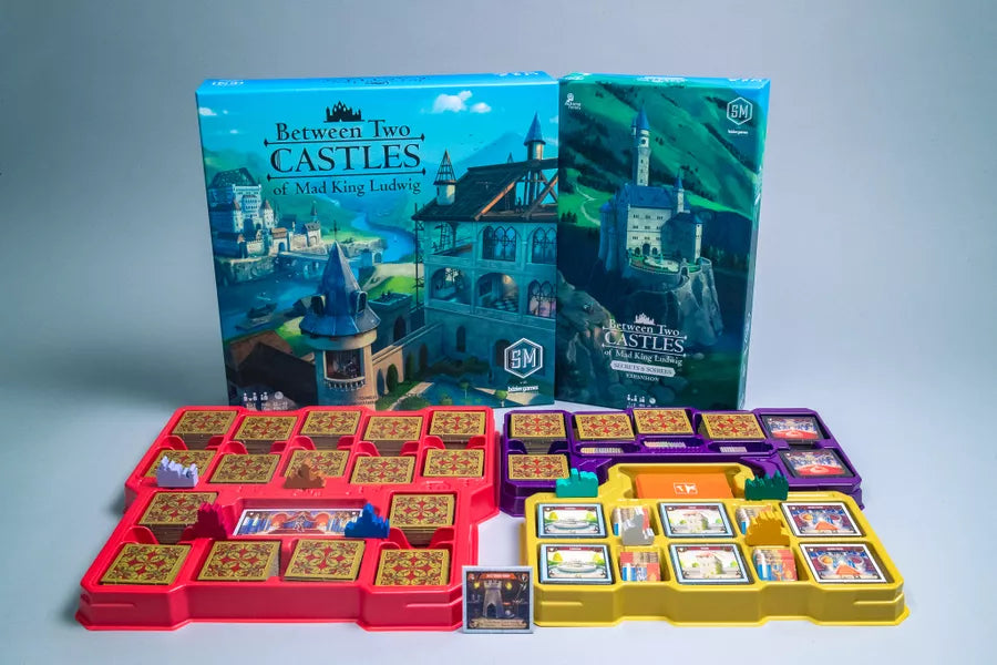 between two castles of mad king ludwig secrets soirees expansion board game
