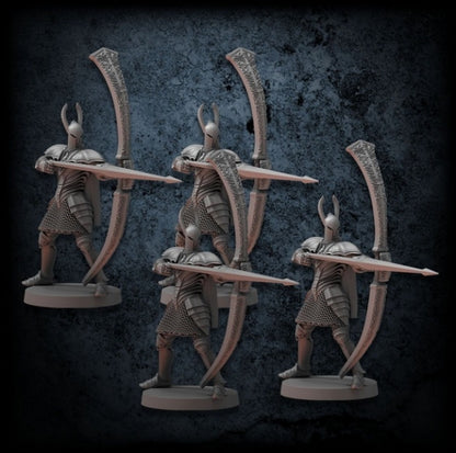 Dark Souls RPG - Silver Knight Greatbowmen Miniature Set