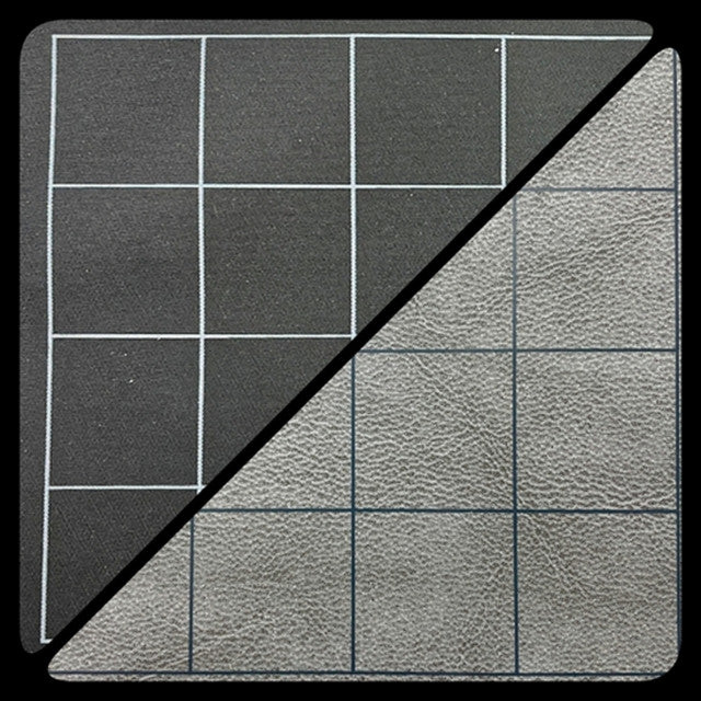 Chessex - Battlemat 1" Square Reversible Black & Grey