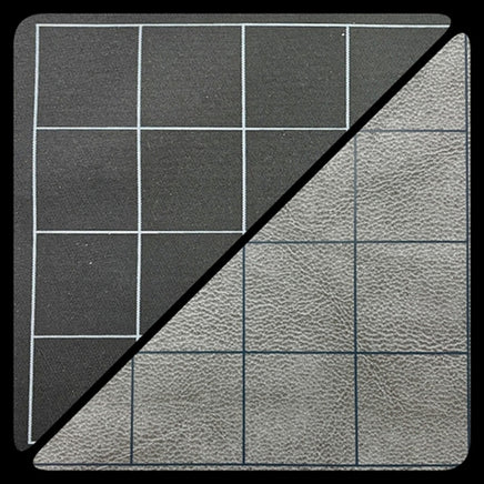 Chessex - Megamat 1" Square Reversible Black & Grey