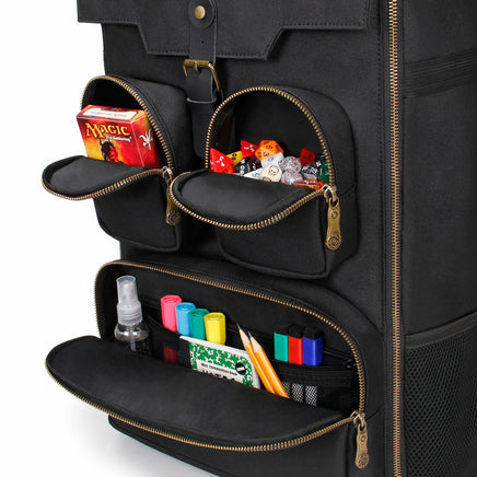 ENHANCE - Tabletop Gaming 4 Piece Bundle Backpack - Polyester Black