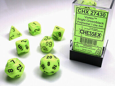 CHESSEX: POLYHEDRAL Vortex DICE SETS