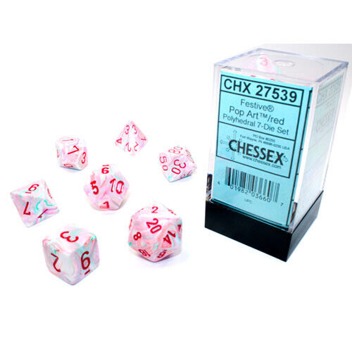 Chessex: Polyhedral Festive Dice sets