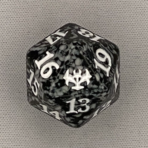 Crimson Vow Spindown MTG Dice / Die black