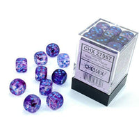 Chessex: D6 Nebula™ Dice sets - 12mm nocturnal blue