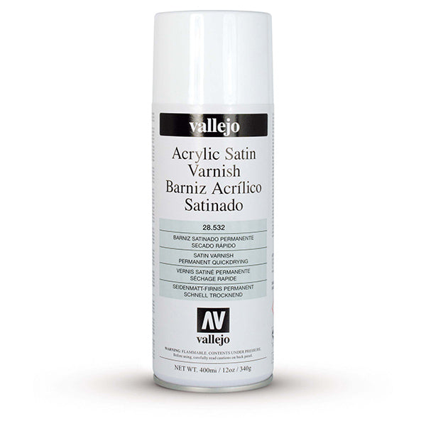 Vallejo - Aerosol- Satin Varnish - 400 ml.