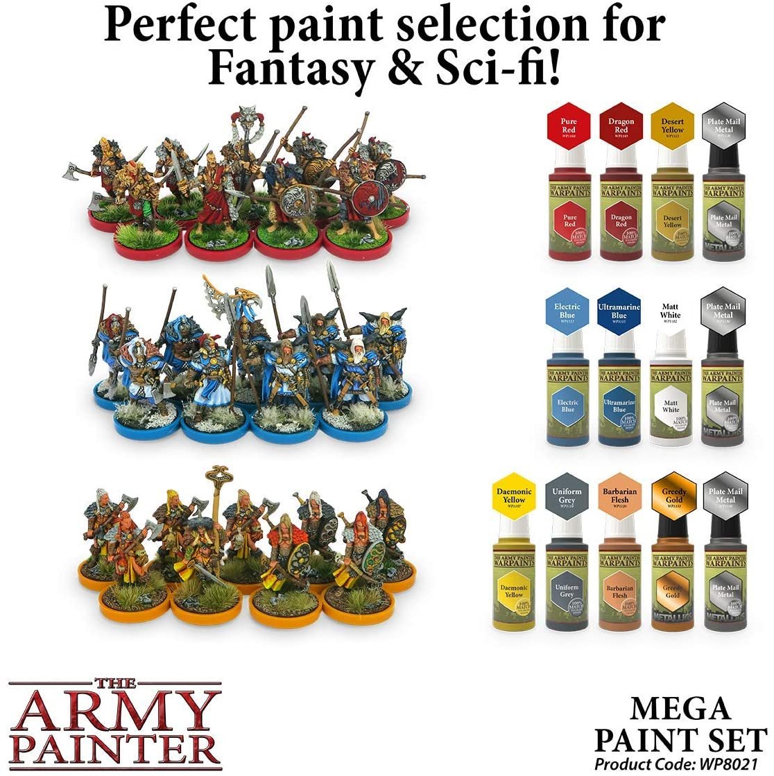 the army painter warpaints mega paint set