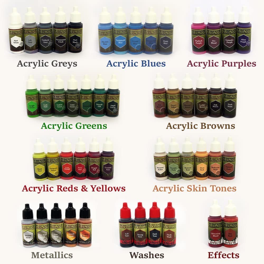 the army painter warpaints mega paint set