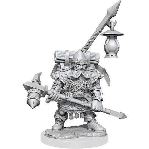 D&D Frameworks: Wave 1 - Dwarf Fighter Male - Miniature