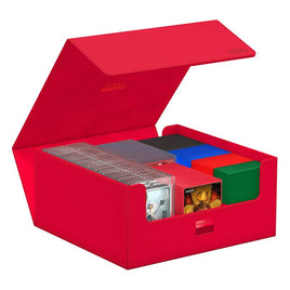 ultimate guard treasurehive 90 xenoskin red deck box case